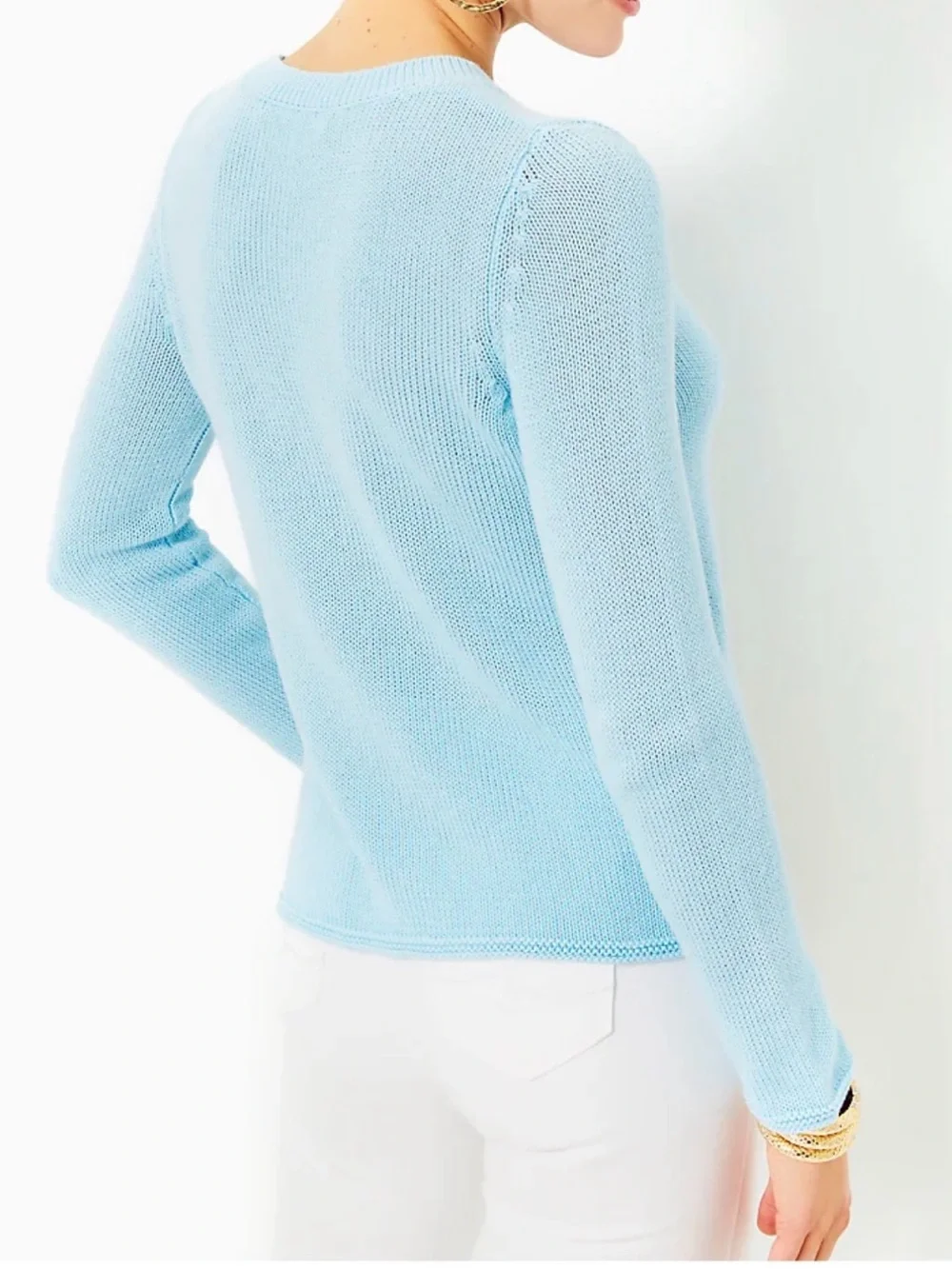 Lilly Pulitzer Kellyn Sweater in Hydra Blue - Picture 2 of 7